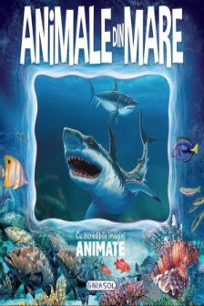 Carte cu imagini animate - Animale din mare