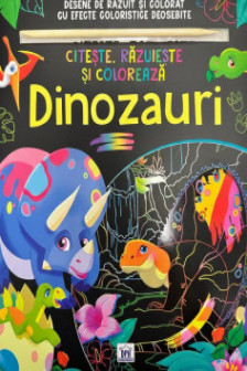 Citeste razuieste si coloreaza. Dinozauri