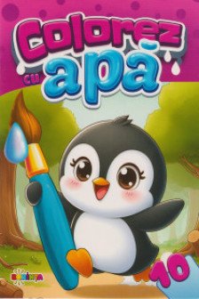 Colorez cu apa : 10 (Pinguin)