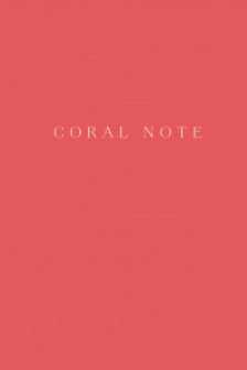 Coral Note. Блокнот с коралловыми страницами (твердый переплет)