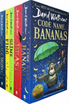 David Walliams Collection 5 Books Set Series 3 (Fing The Ice Monster Slime Code Name Bananas The Beast of Buckingham Palace)