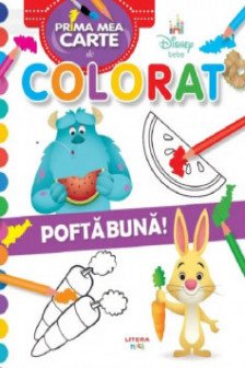 DISNEY BEBE. PRIMA MEA CARTE DE COLORAT. POFTA BUNA!