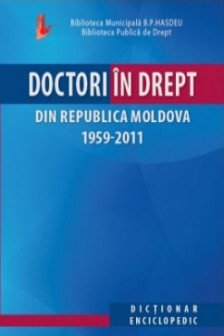 Doctori in Drept din R. Moldova(1959-2011)