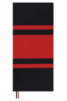 Ежедневник недатированный ESCALADA.СОФТ-ТАЧ ЧЁРНЫЙ/КРАСНЫЙ