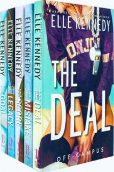 Elle Kennedy Off Campus Series 5 Books Collection Set (The Deal Mistake Score Goal Legacy)