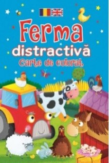 Ferma distractiva - carte de colorat rom-eng