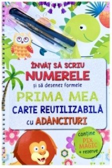 Invat sa scriu numerele -carte cu adancituri