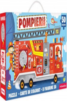 Joc educativ - Puzzle Mimorello - Pompierii