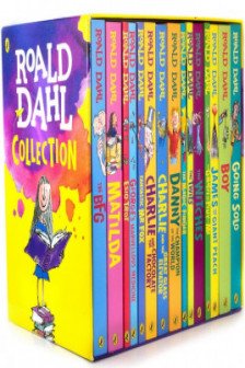 Roald Dahl Collection 16 Paperback Books Classic Kids Gift Box Stories