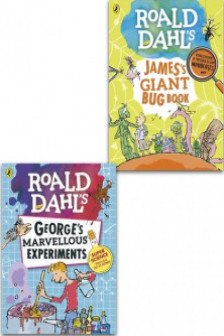 Roald Dahl Collection 2 Books Set - James Giant Bug Book and George Marvellous Experiments