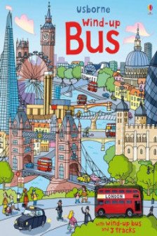 Wind-up Bus Book with Slot-together Tracks