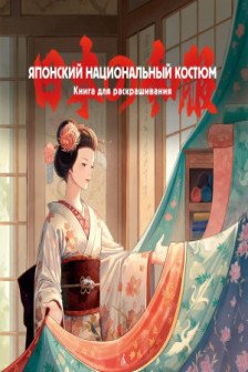 Японский национальный костюм. Книга для раскрашивания