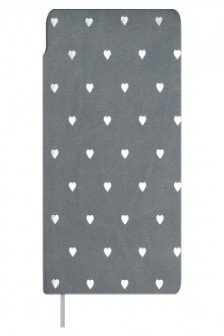 Записная книжка ESCALADA.ЗАМША СЕРЫЙ