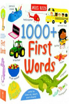 1000+ First Words By Miles Kelly: 10 Books Slipcase Set