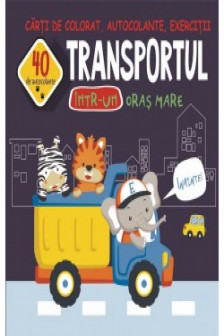 40 de autocolante transportul intru-un oras mare