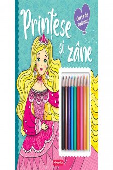 Printese si zane - Carte de colorat