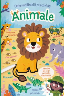 Animale. Carte reutilizabila cu activitati