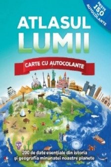 Atlasul  LUMII. Carte cu autocolante