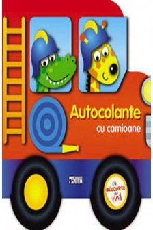 Autocolante cu camioane.