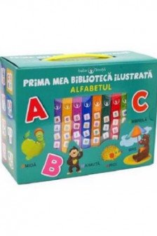 BEBE INVATA. PRIMA MEA BIBLIOTECA ILUSTRATA. ALFABETUL (cutie 8 carticele)