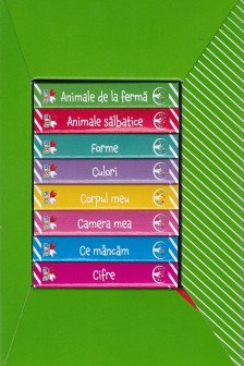 BEBE INVATA. PRIMA MEA BIBLIOTECA ILUSTRATA LA 1 AN (cutie cu 8 carticele si varsta marcata) reeditare
