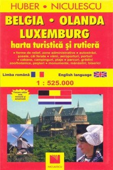 Belgia. Olanda. Luxemburg. Harta turistica