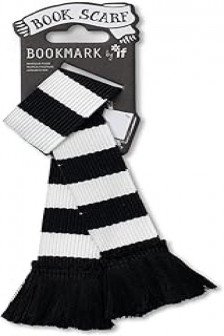 Book Scarf Bookmark Black & White