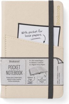 Bookaroo Pocket A6 Notebook Cream