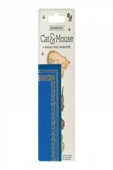 Bookminders Brass Page Markers: Cat and Mouse