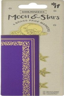Bookminders Brass Page Markers: Moon and Stars