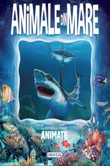 Carte cu imagini animate - Animale din mare