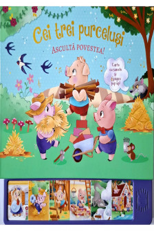 Cei trei purcelusi - carte cu sunete si pop-up