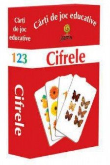 Cifrele carti de joc educative