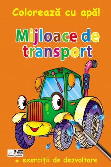 Coloreaza cu apa Mijloace de transport