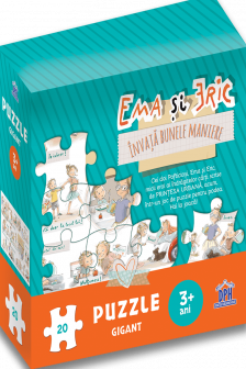 Ema si Eric invata bunele maniere - Puzzle gigant