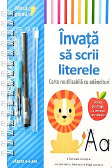 Invata sa scrii literele - Carte cu adancituri