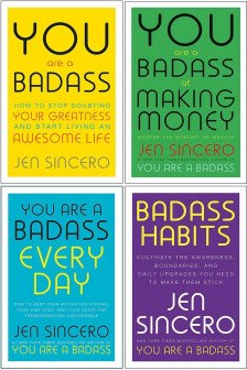 Jen Sincero Collection 4 Books Set (You Are A Badass At Making Money Every Day Badass Habits)
