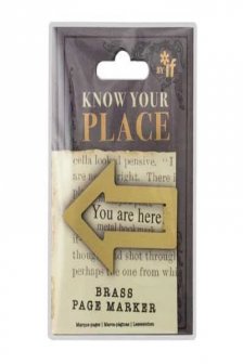 Know Your Place Bookmark Brass