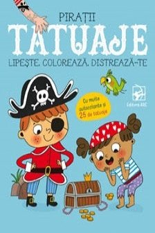 Lipeste coloreaza distreaza-te. Piratii. Tatuaje