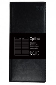 Optima. Черный (72л) ЕЖЕНЕДЕЛЬНИКИ - ПЛАНИНГИ