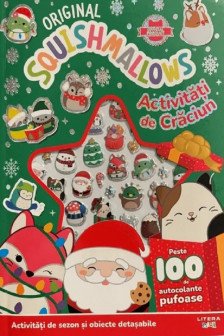 ORIGINAL SQUISHMALLOWS. ACTIVITATI DE CRACIUN. Peste 100 de autocolante pufoase