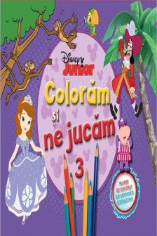 Planse de colorat cu activitati distractive. vol.3 Coloram si ne jucam Disney