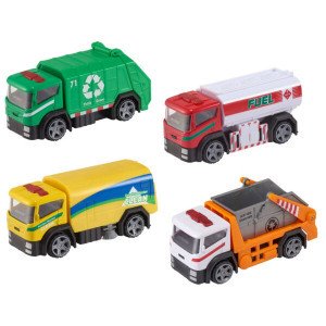 Masina de gunoi TZ Die-Cast model City Truck, 10 cm, ast 1416449