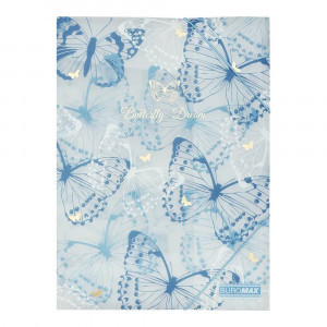 Mapa cu benzi elastice Arabeski, A4, Blue BM.3908-02