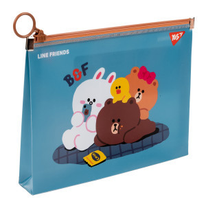 Mapa cu fermuar YES B6 Line Friends. Cony 492095