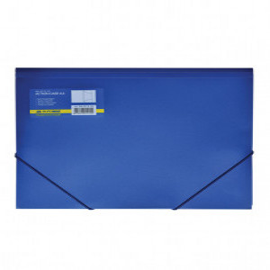 Mapa plastic cu elastic A4, Blue BM.3913-02