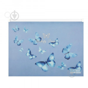 Mapa Plic Zipper Arabeski, A4, Matte  Plastic, Neon Blue 180&micro;m BM.3948-45