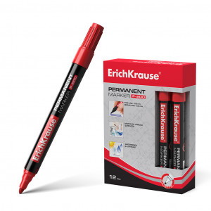 Markator 4779 permanent ErichKrause P-200 red (box 12 pcs.)