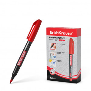 Markator 37075 permanent ErichKrause P-70 red (box 12 pcs.)