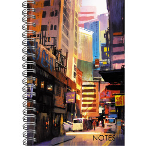 Notebook А5 80f (7БЦ) Bright city КЗС5803805 spirala patr